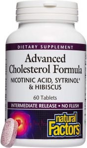 Advansed cholesterol formula containing niacin for lowering cholesterol
