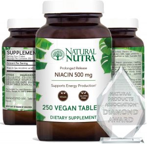 Natural nutra time release niacin 500 mg for cholesterol lowering