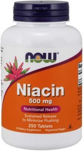 best niacin supplement brand NOW 500 mg sustain release