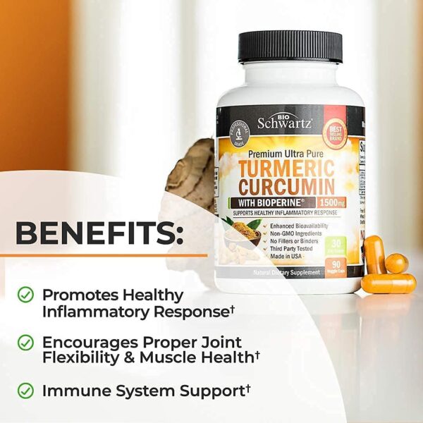 benefits of turmeric curcumin supplement with bioperine