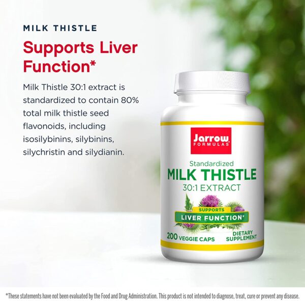 milk thistle support liver function