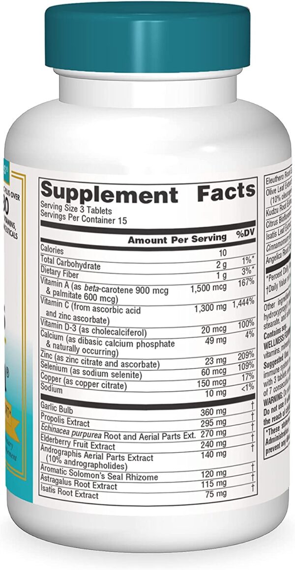 a bottle of wellness formula with supplemental facts