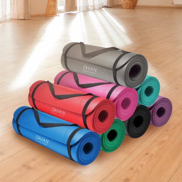 foam yoga mats of different colors