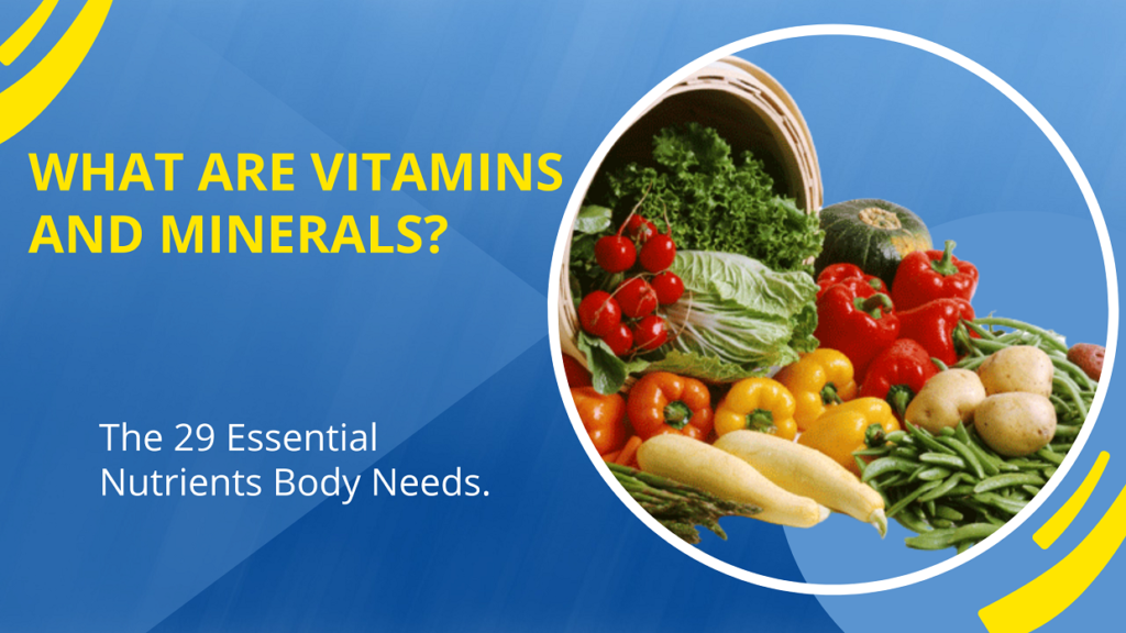 vitamins and minerals present in fruits and vegetables